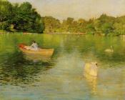 On the Lake Central Park - 威廉·梅里特·查斯